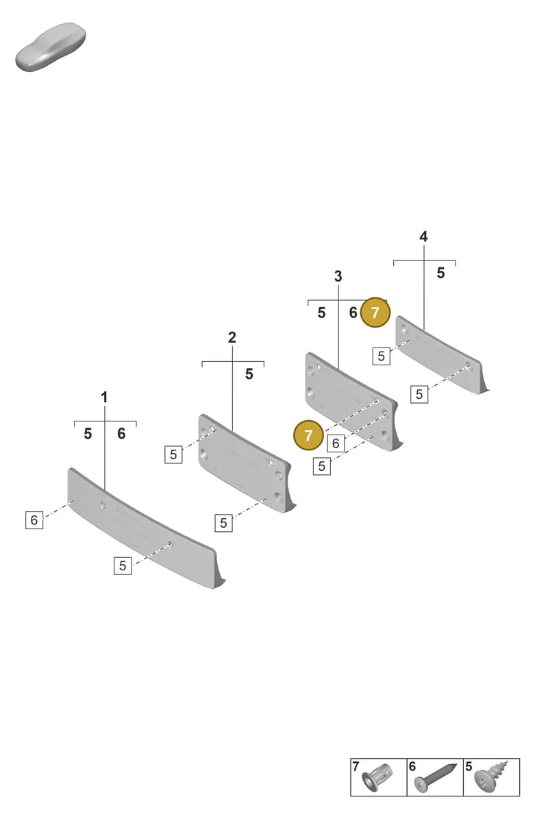 9A700844200 — Porsche 911 (2021-2022) diagram p59802300, position 7