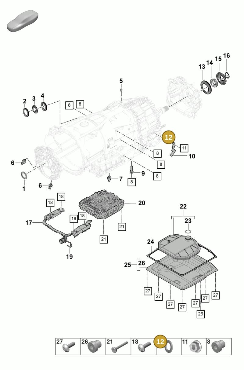 9A700851800 — Porsche Panamera (2023-2025) diagram p58320100, position 12