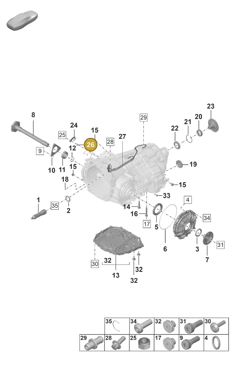 9A700851800 — Porsche 911 (2024-2025) diagram p53302100, position 26