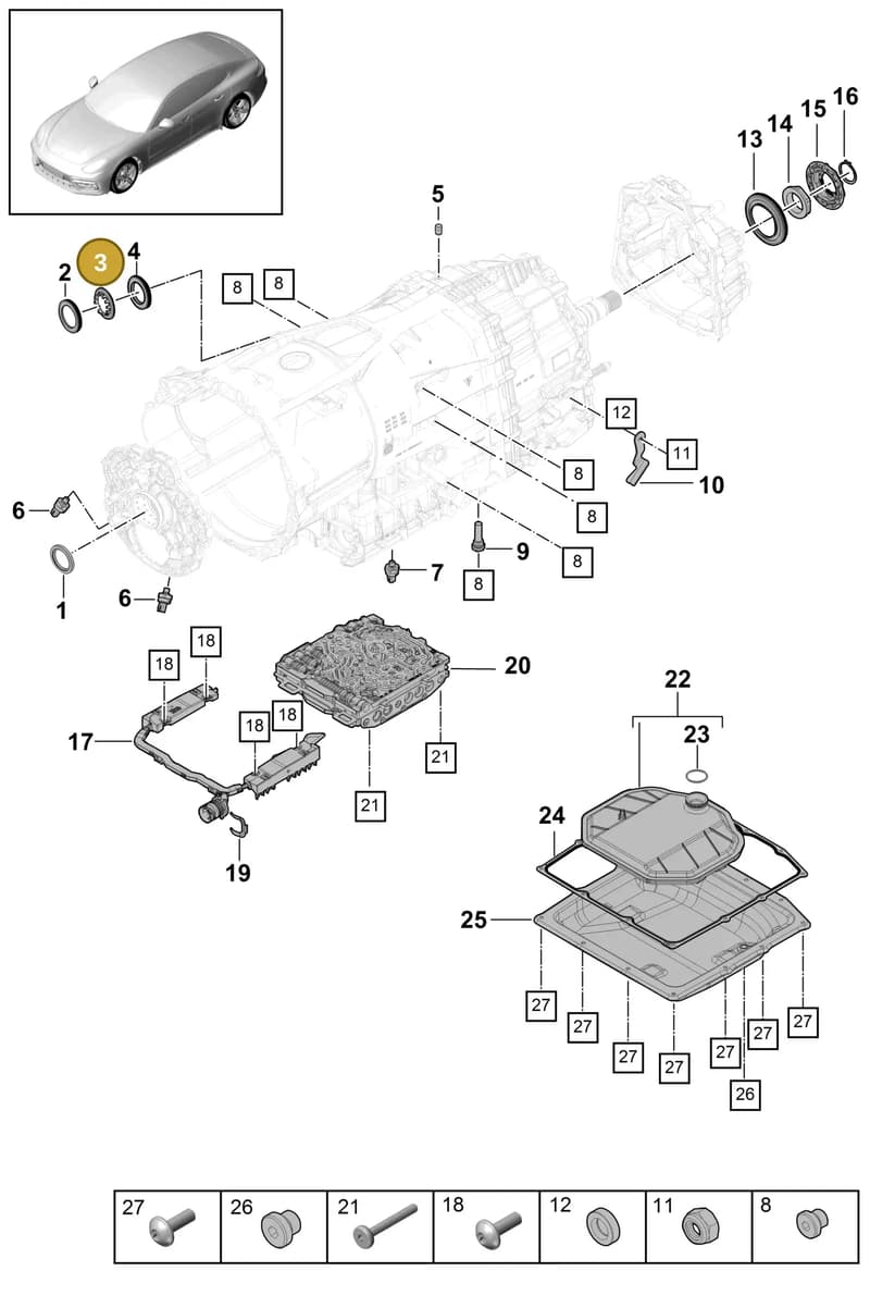 9A700851900 — Porsche Panamera (2016-2020) diagram p49320010, position 3