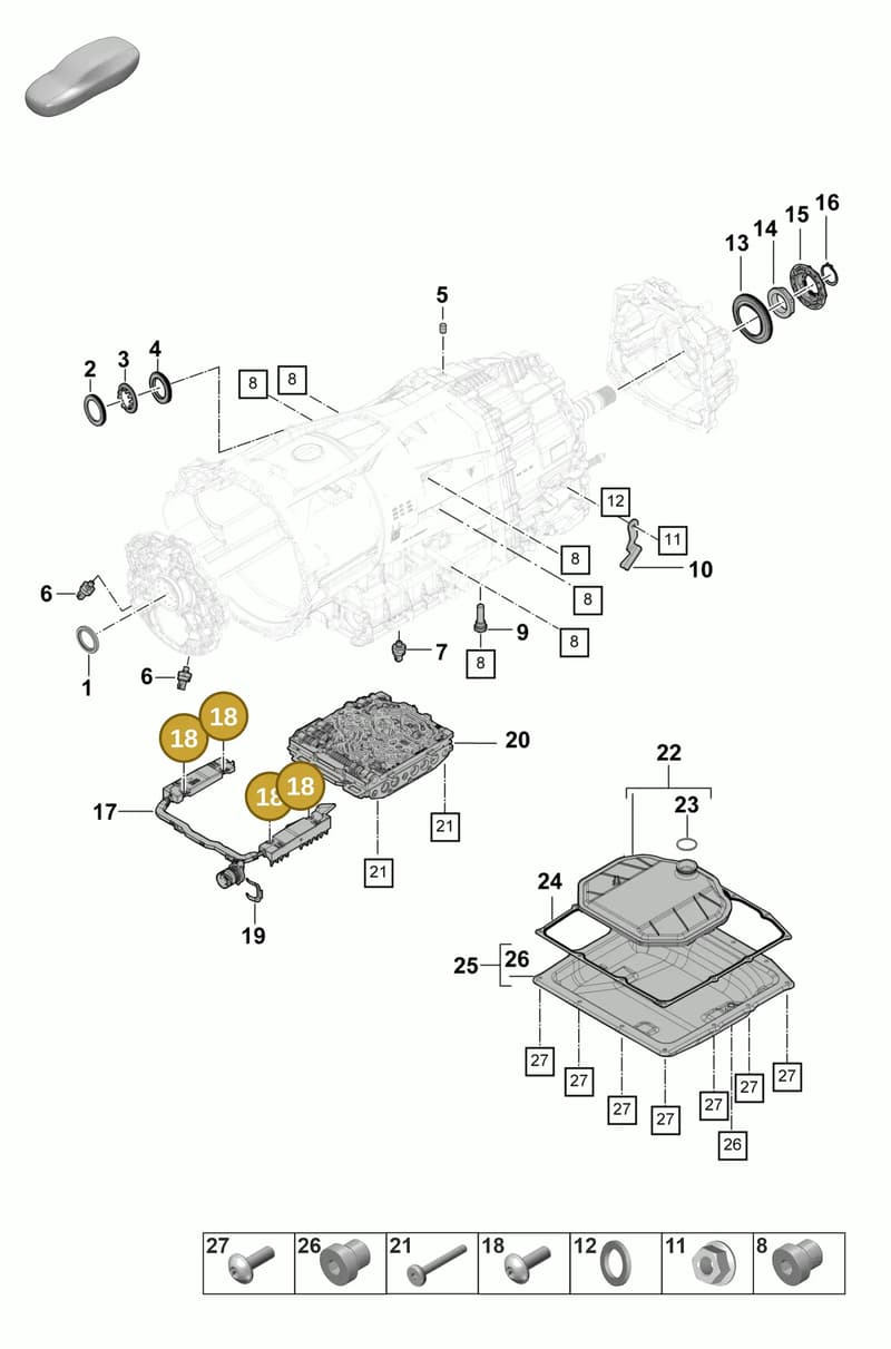 9A700852300 — Porsche Panamera (2023-2025) diagram p58320100, position 18