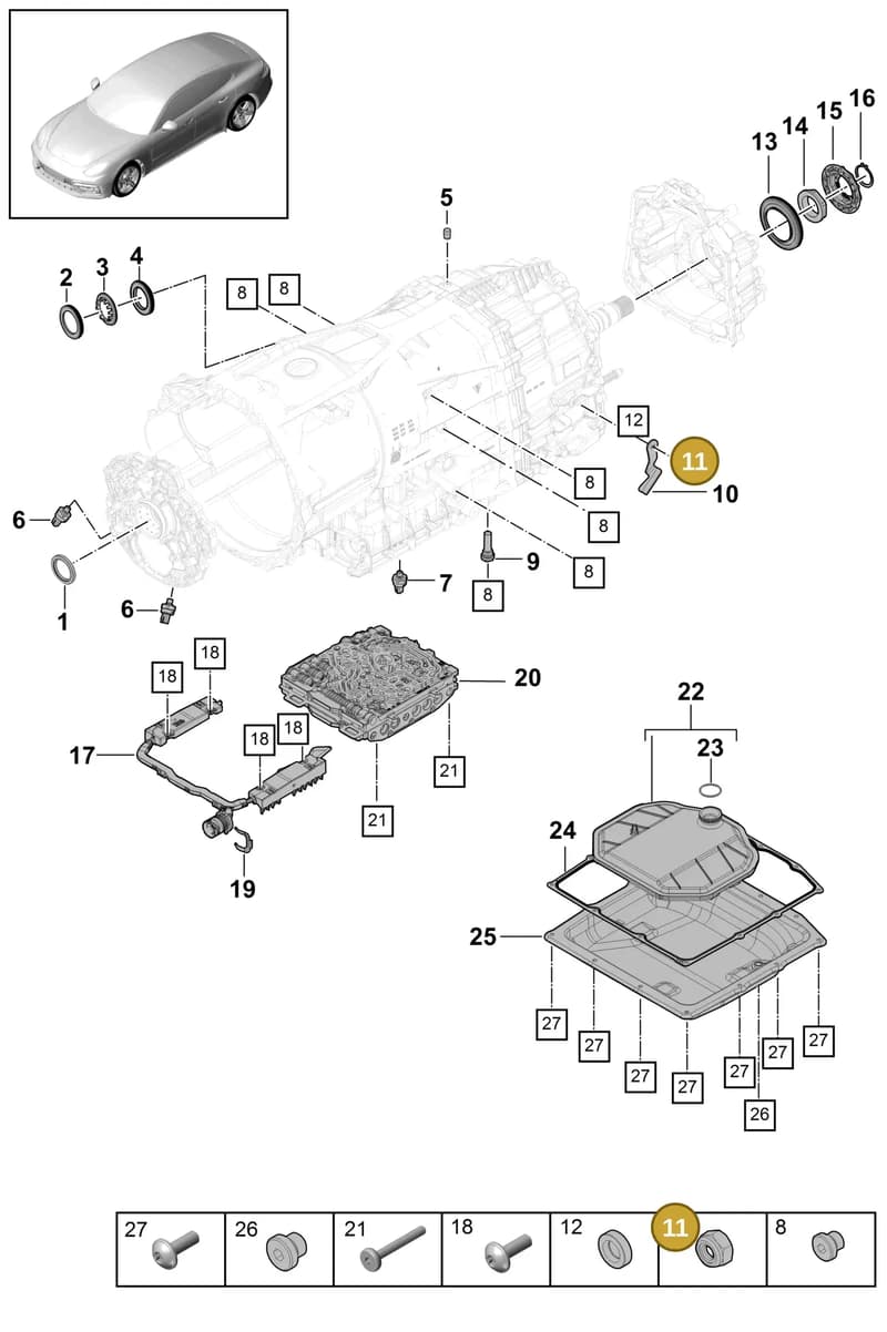 9A700853000 — Porsche Panamera (2016-2020) diagram p49320010, position 11