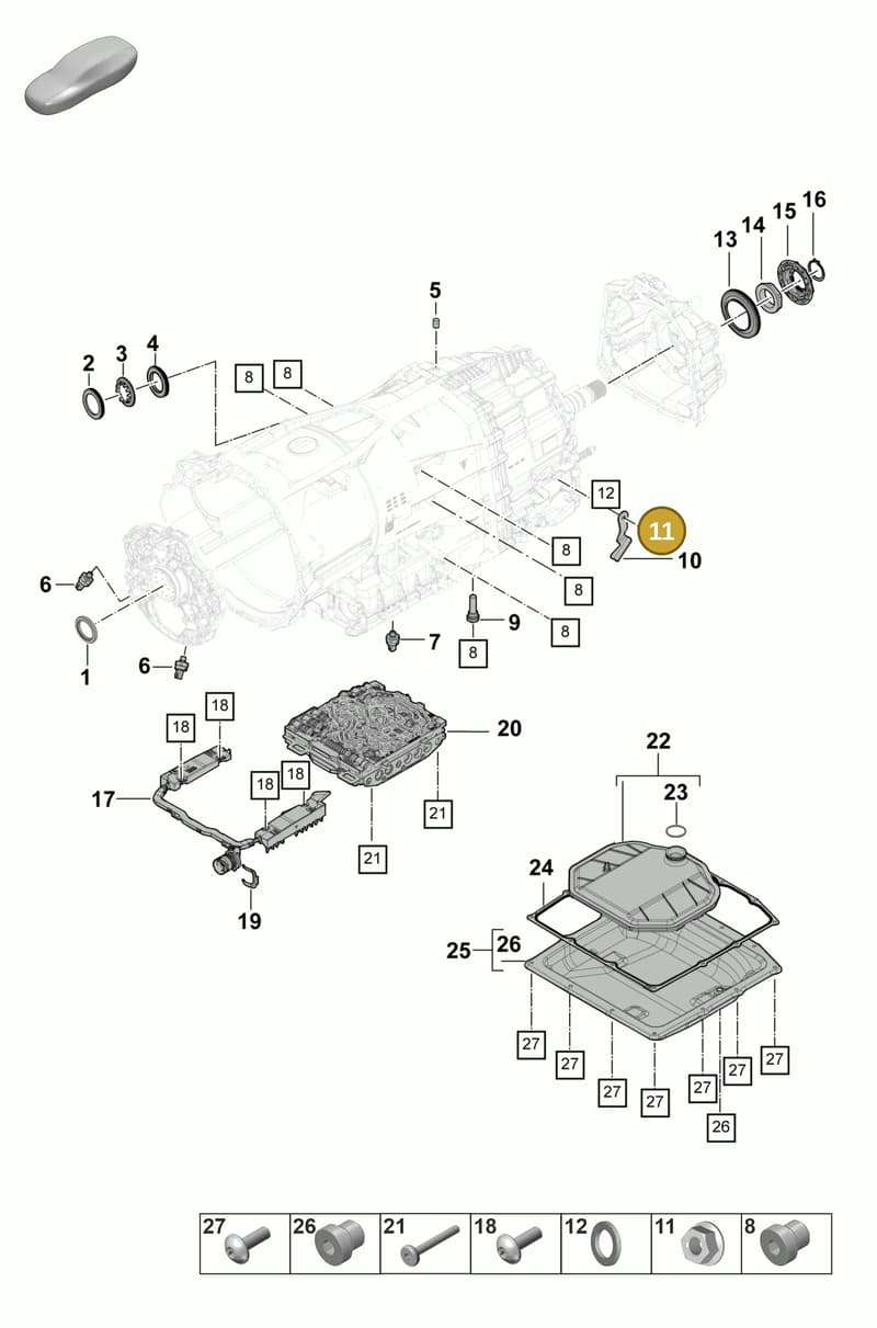9A700853000 — Porsche Panamera (2023-2025) diagram p58320100, position 11