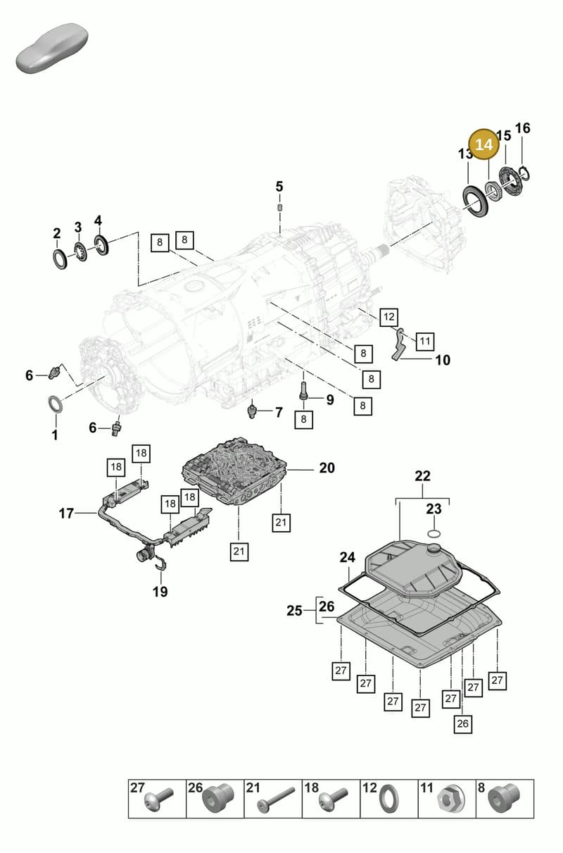 9A700853200 — Porsche Panamera (2023-2025) diagram p58320100, position 14