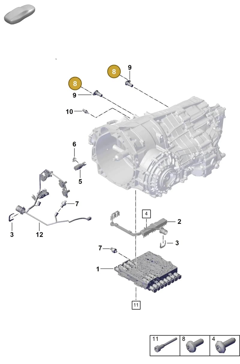 9A700855200 — Porsche 911 (2024-2025) diagram p63302170, position 8