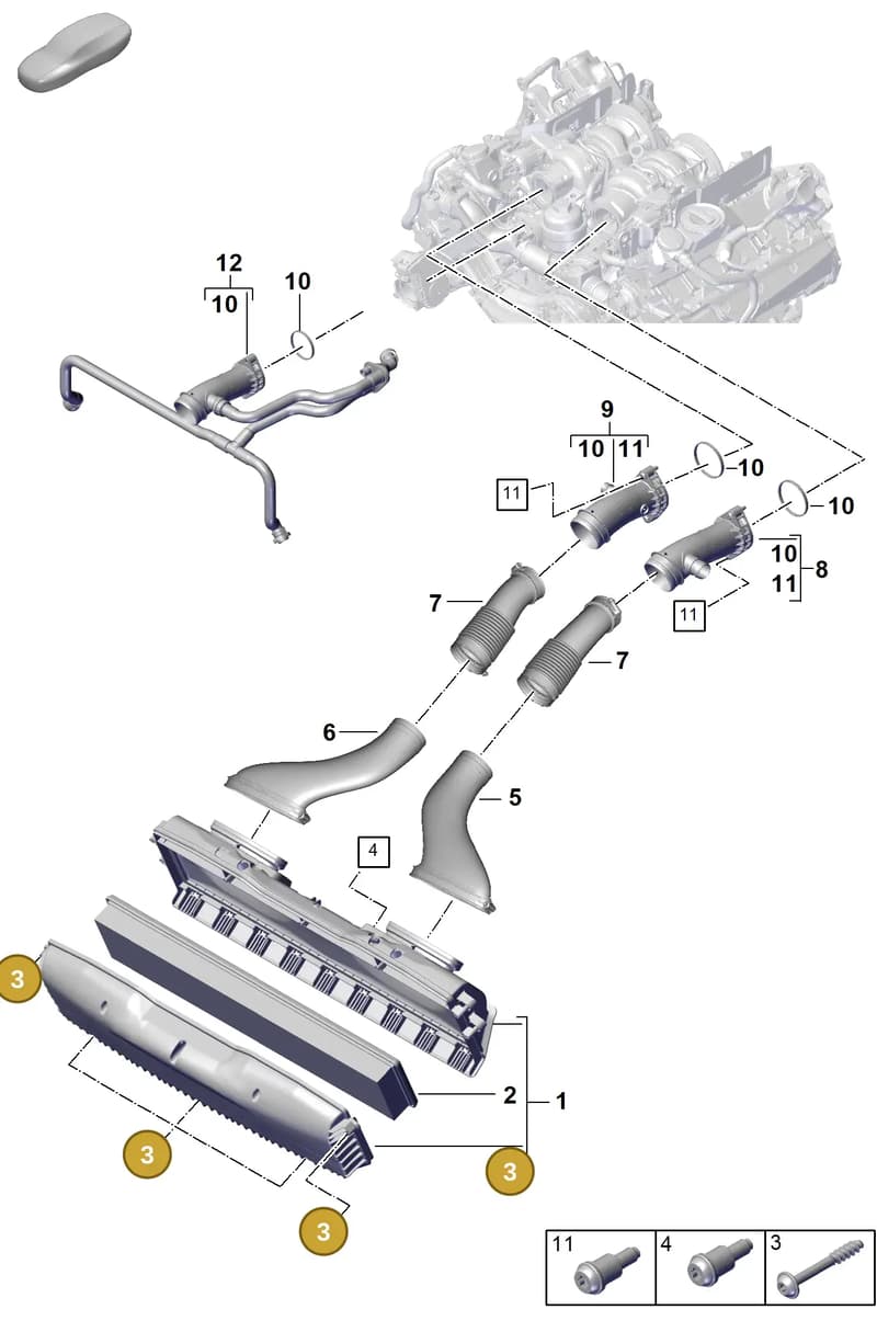 9A700857700 — Porsche Panamera (2023-2025) diagram p62106010, position 3