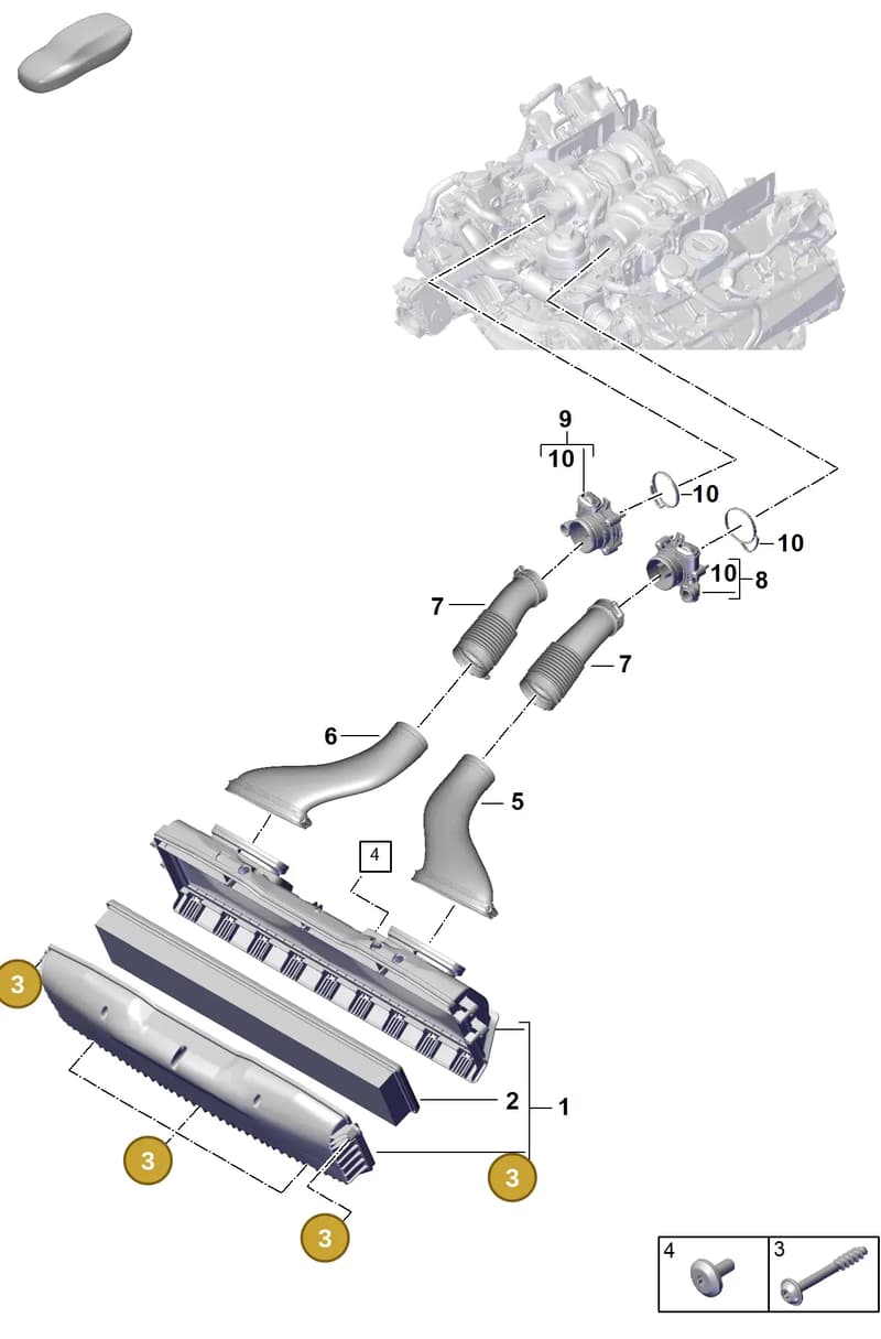 9A700857700 — Porsche Panamera (2023-2025) diagram p62106000, position 3
