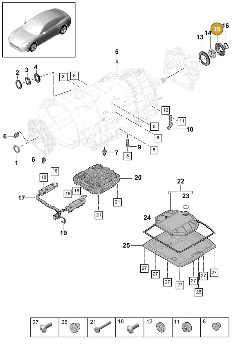 9A700863200 — Porsche Panamera (2016-2020) diagram p49320010, position 15