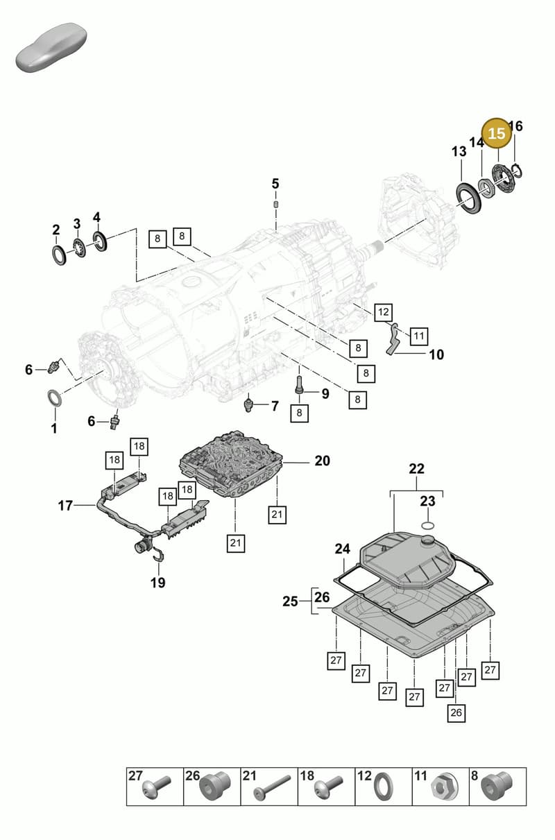 9A700863200 — Porsche Panamera (2023-2025) diagram p58320100, position 15