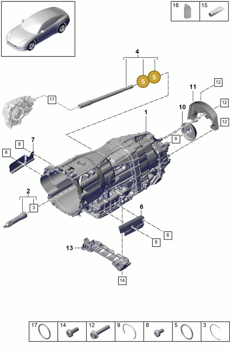 9A700863500 — Porsche Panamera (2016-2020) diagram p49320000, position 5
