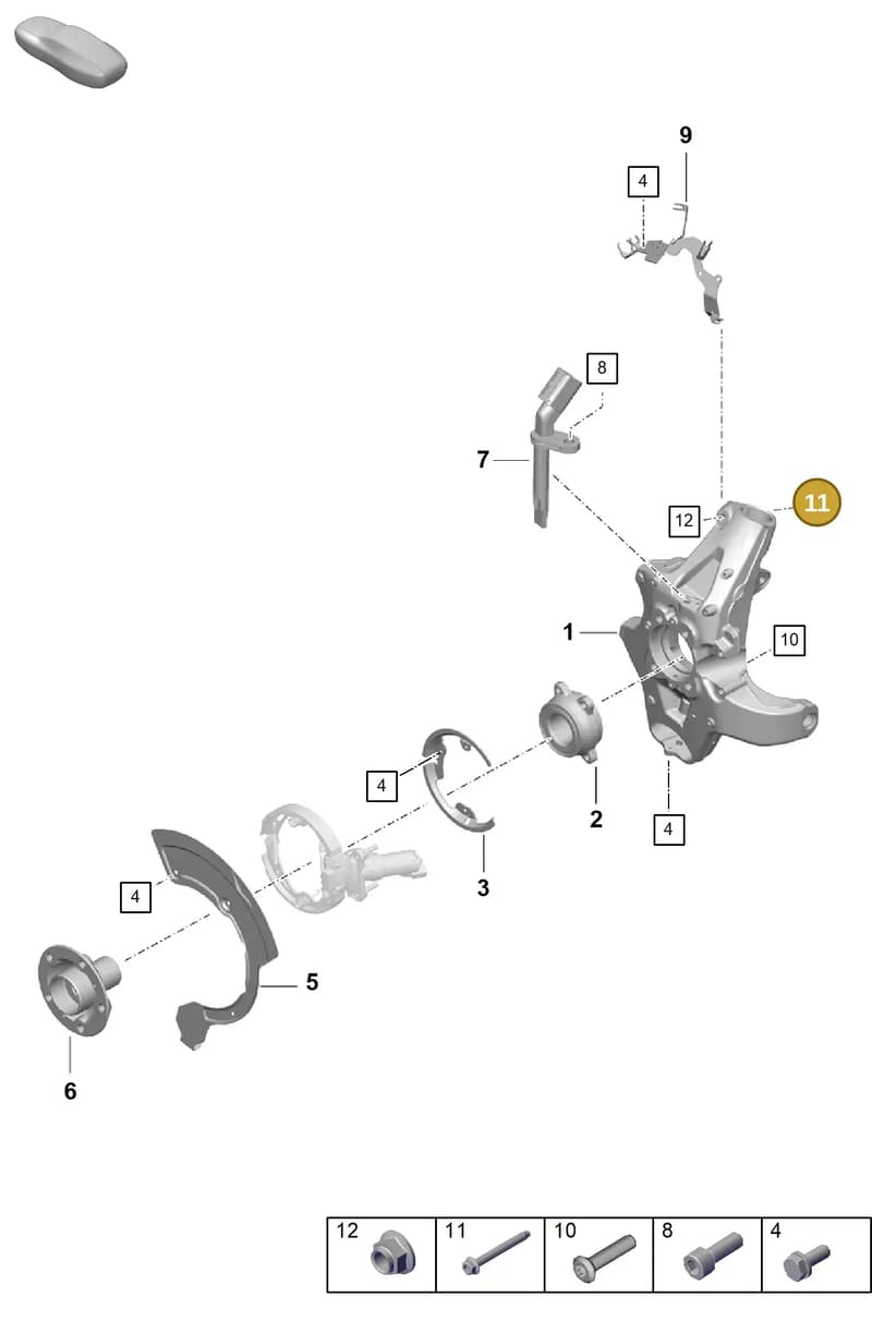 9A700867700 — Porsche Boxster Spyder (2019-2020) diagram p54501000, position 11