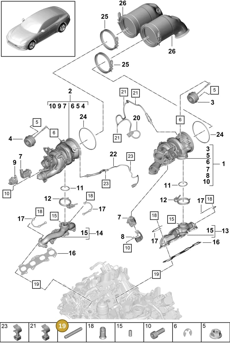9A700895000 — Porsche Panamera (2016-2020) diagram p49202000, position 19