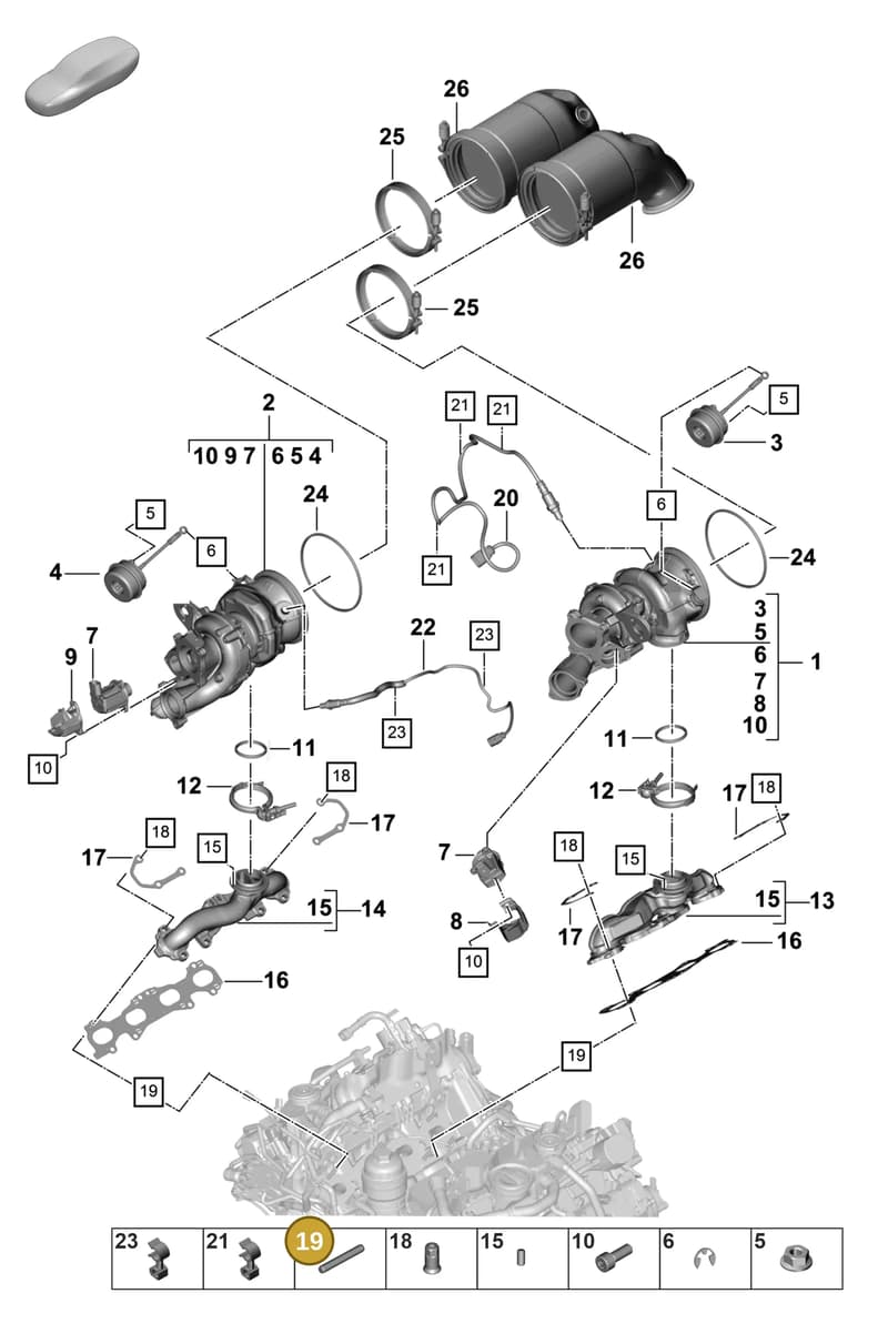 9A700895000 — Porsche Panamera (2020-2023) diagram p58202000, position 19