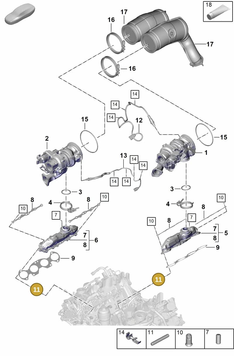 9A700895000 — Porsche Cayenne Coupe (2023-2023) diagram p60202030, position 11