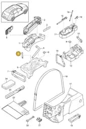 9A701001401 Porsche Sticker