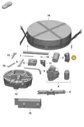 9A7012115 Porsche Tool Kit Bag