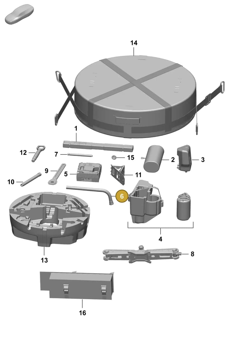 9A701221900 — Porsche Macan (2024-2024) diagram p61001000, position 6