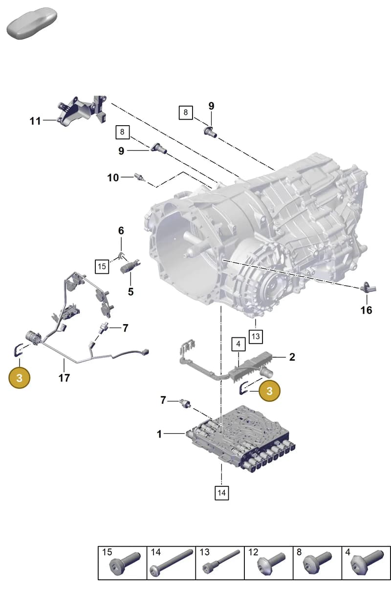 9A703532100 — Porsche 911 (2020-2022) diagram p57302120, position 3