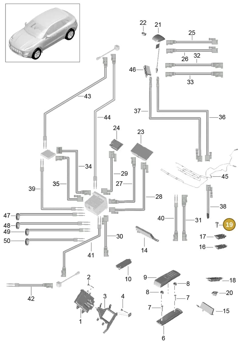 9A7035504 — Porsche Macan (2013-2018) diagram p44911010, position 19