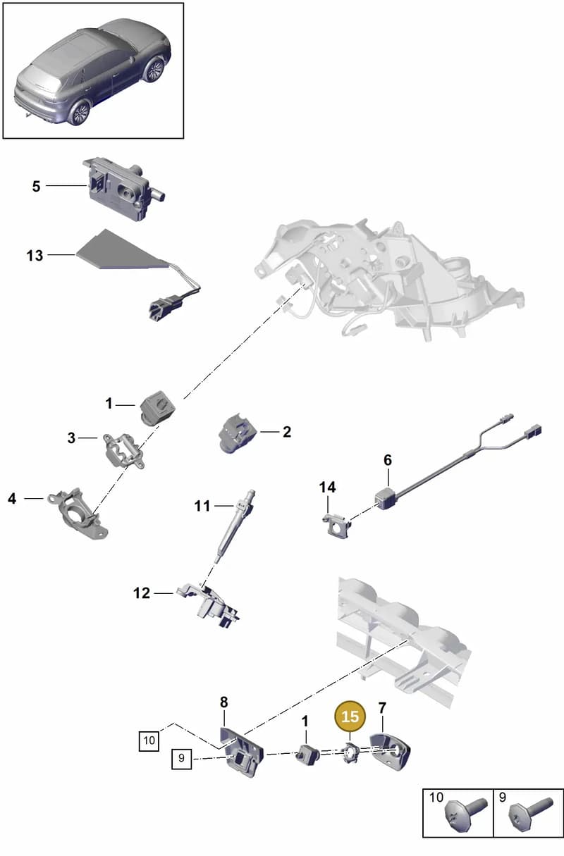 9A7035504 — Porsche Cayenne (2017-2023) diagram p51911010, position 15