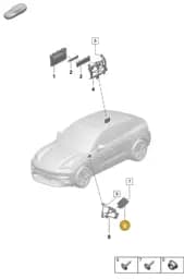 9A703570900 Porsche Loudspeaker