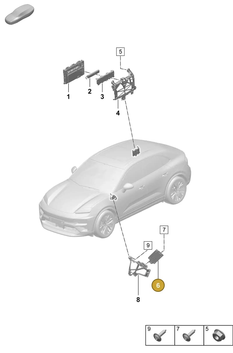 9A703570900 — Porsche Macan (2024-2024) diagram p61901500, position 6