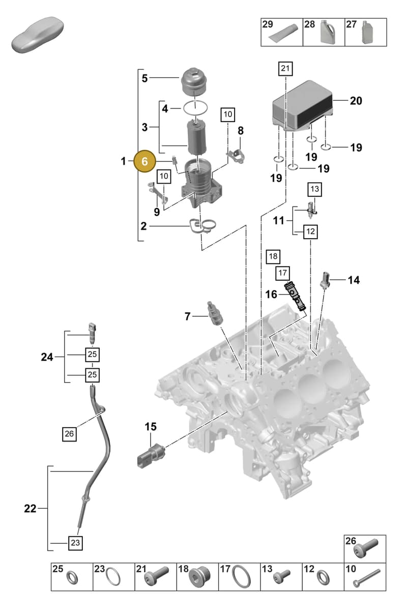 9A710317500 — Porsche Panamera (2023-2025) diagram p58104210, position 6