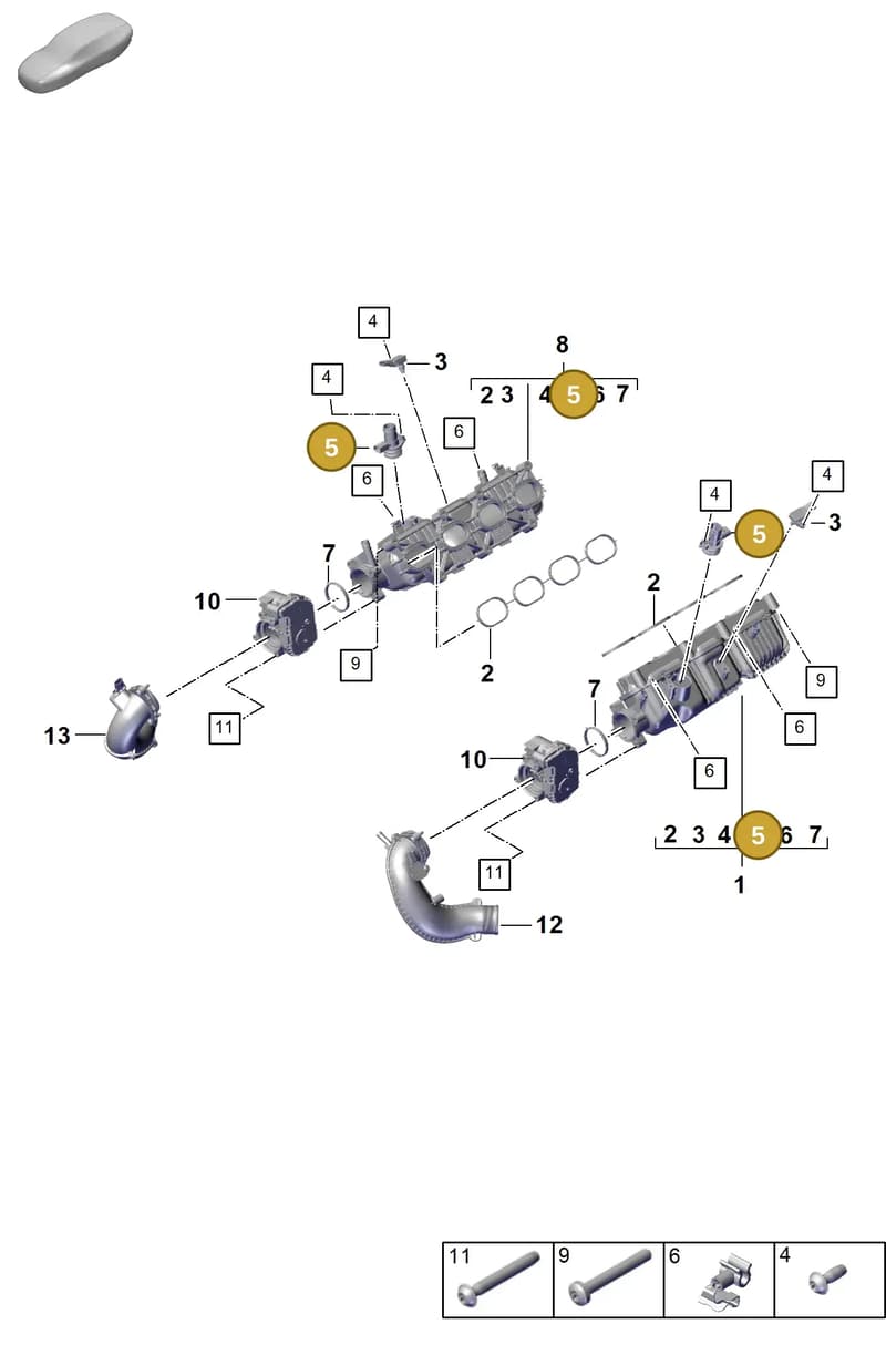 9A710320200 — Porsche Cayenne Coupe (2023-2023) diagram p60107120, position 5