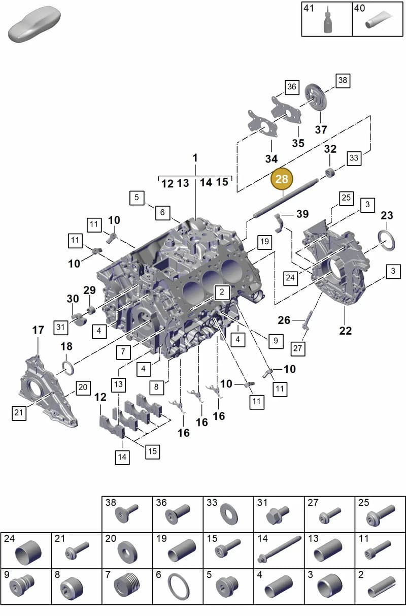 9A710330301 — Porsche Cayenne Coupe (2023-2023) diagram p60101110, position 28