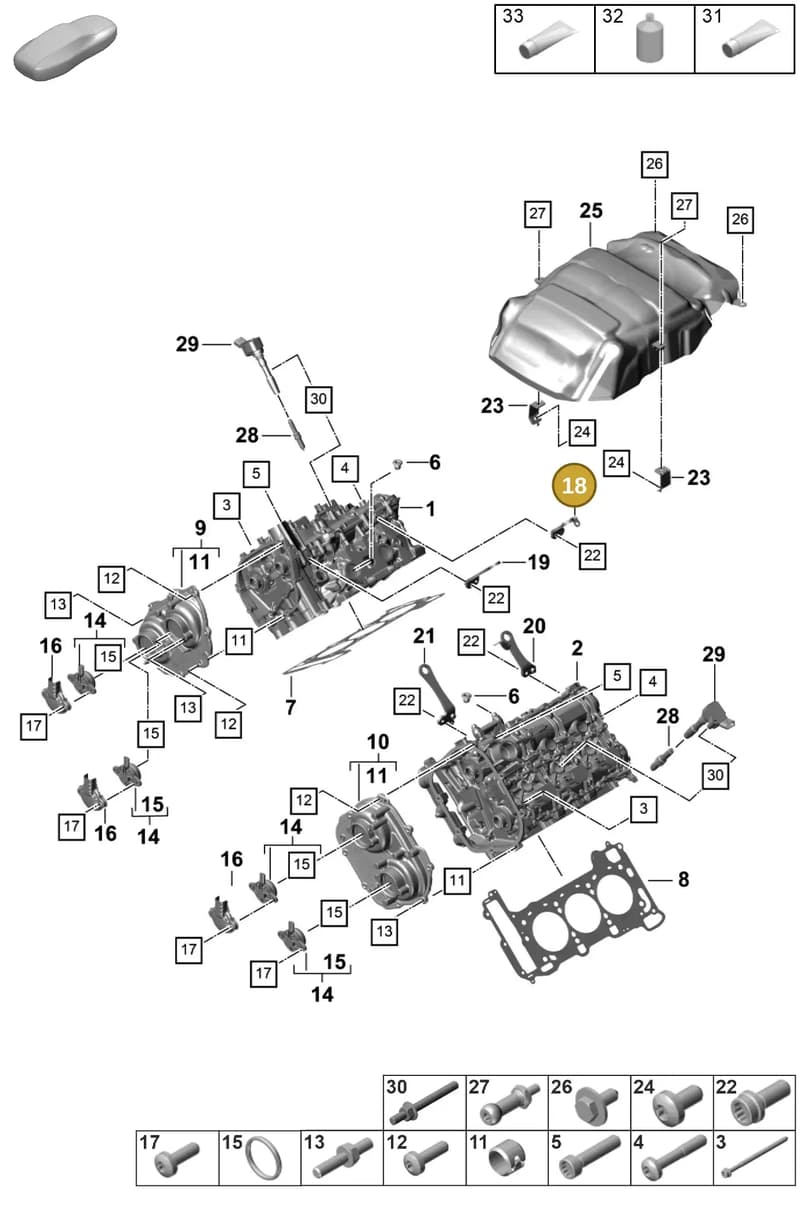 9A710339204 — Porsche Panamera (2023-2025) diagram p58103010, position 18