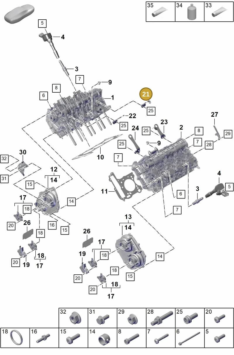 9A710339204 — Porsche Cayenne Coupe (2023-2023) diagram p60103010, position 21