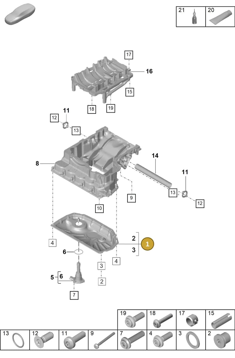 9A710360210 — Porsche Panamera (2023-2025) diagram p58104110, position 1