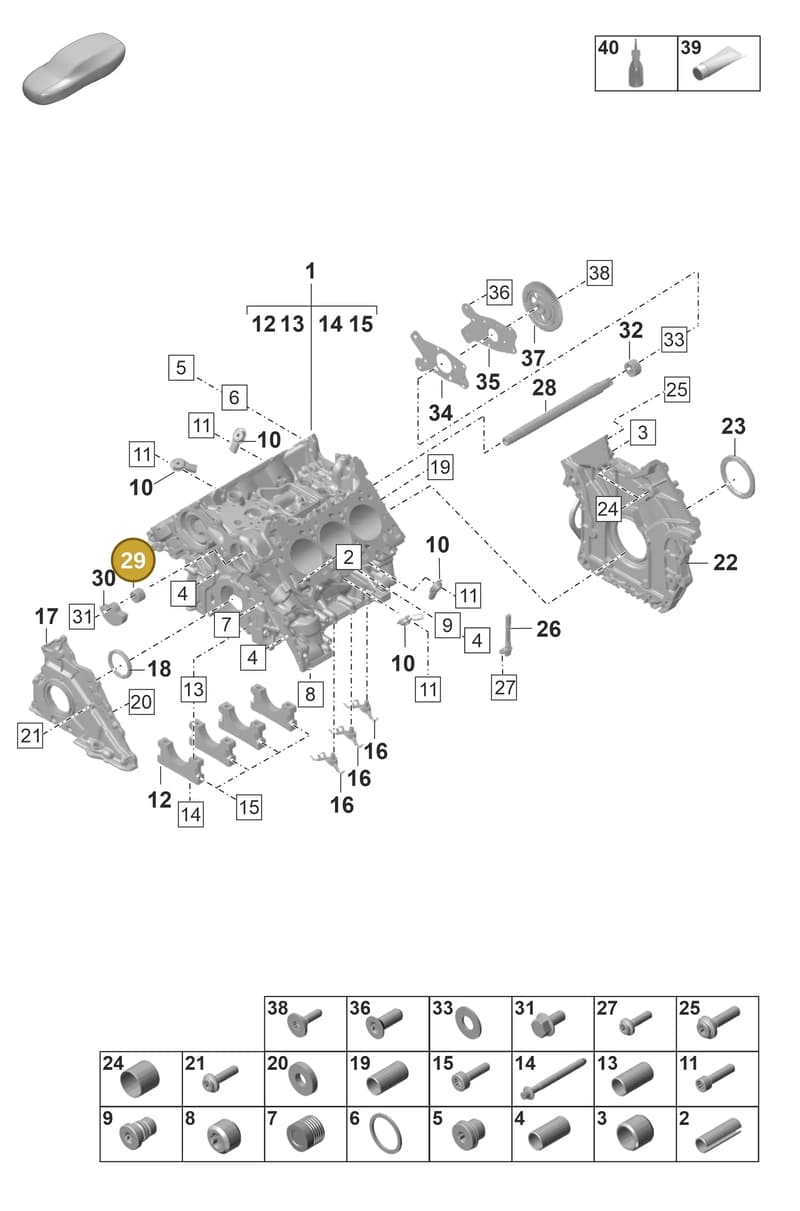 9A710386900 — Porsche Panamera (2023-2025) diagram p58101110, position 29