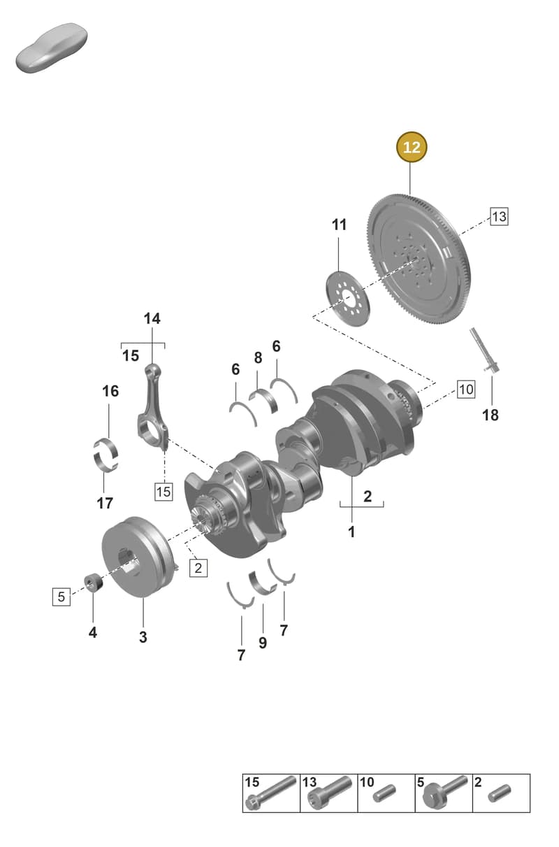9A710526600 — Porsche Panamera (2020-2023) diagram p58102010, position 12