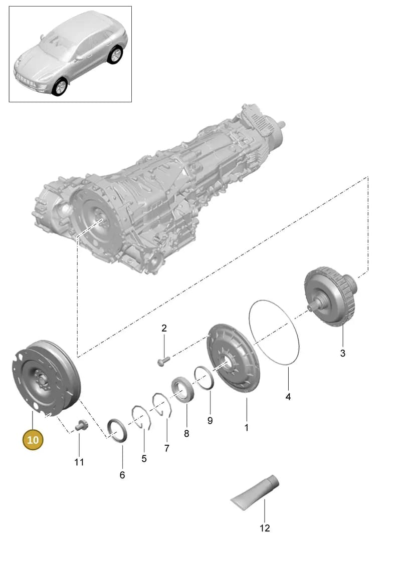 9A710531740 — Porsche Macan (2013-2018) diagram p44301000, position 10