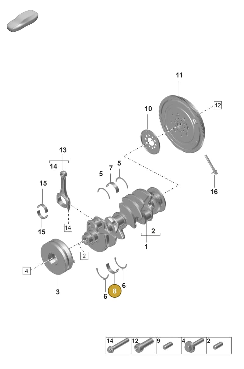 9A710559101 — Porsche Panamera (2023-2025) diagram p58102000, position 8