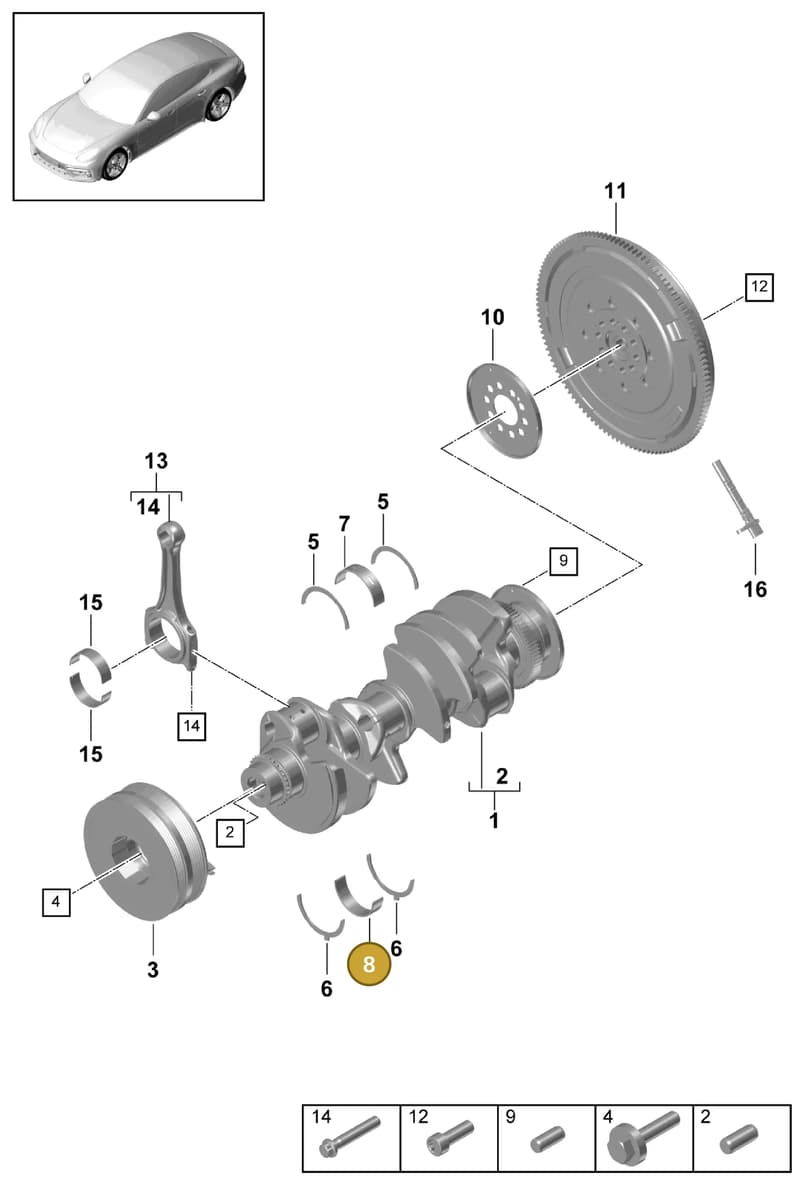 9A710559103 — Porsche Panamera (2016-2020) diagram p49102000, position 8