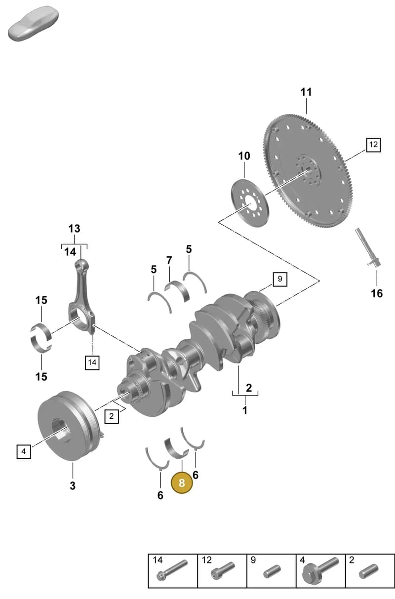 9A710559104 — Porsche Cayenne Coupe (2023-2023) diagram p60102020, position 8