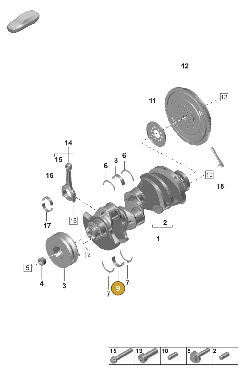 9A710559111 — Porsche Panamera (2023-2025) diagram p58102010, position 9