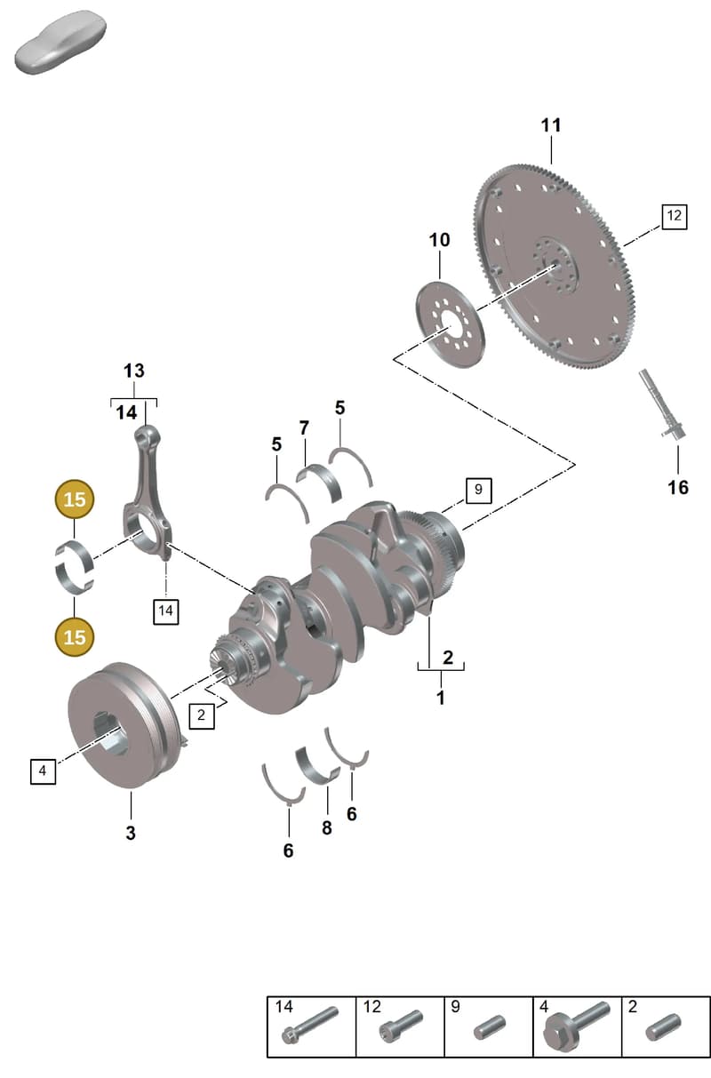 9A710570210 — Porsche Cayenne Coupe (2023-2023) diagram p60102010, position 15