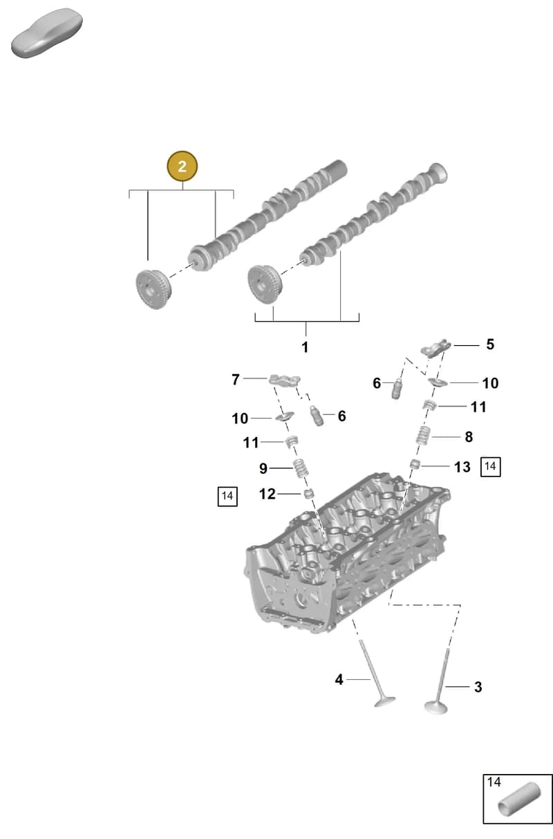 9A7109022 — Porsche Cayenne Coupe (2023-2023) diagram p60103100, position 2