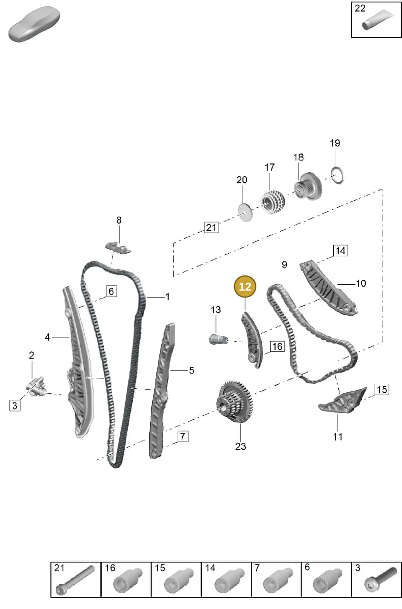 9A7109509 — Porsche Cayenne Coupe (2023-2023) diagram p60103300, position 12