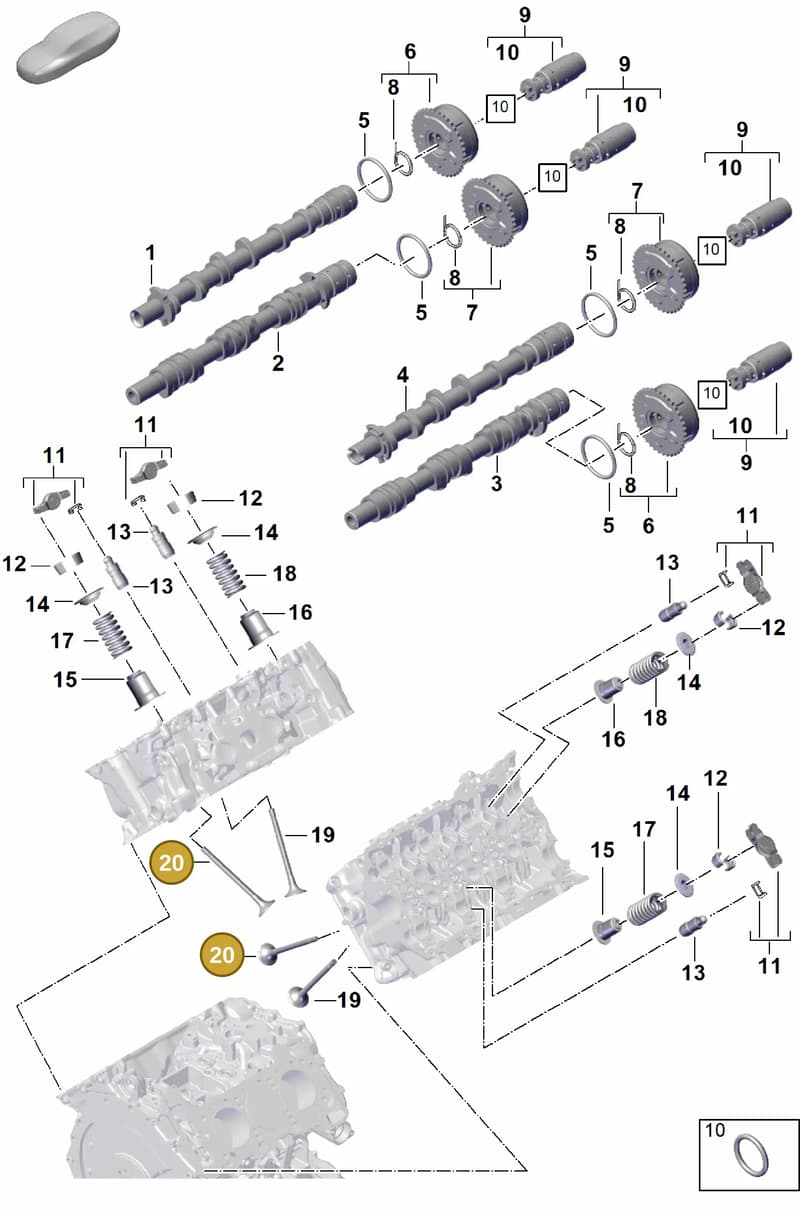 9A710961111 — Porsche Cayenne Coupe (2023-2023) diagram p60103110, position 20