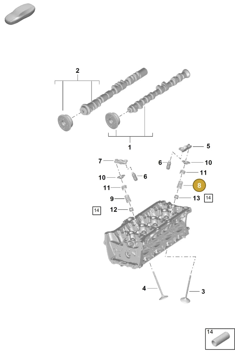 9A7109623 — Porsche Cayenne Coupe (2023-2023) diagram p60103100, position 8