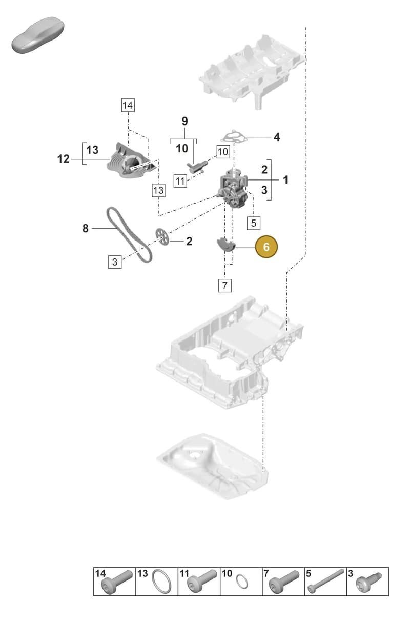 9A711513200 — Porsche Panamera (2020-2023) diagram p58104000, position 6