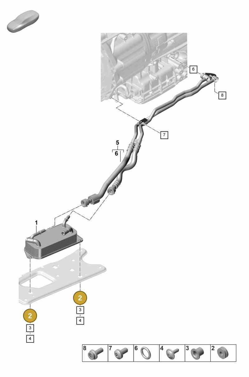 9A711725701 — Porsche Panamera (2023-2025) diagram p58360010, position 2