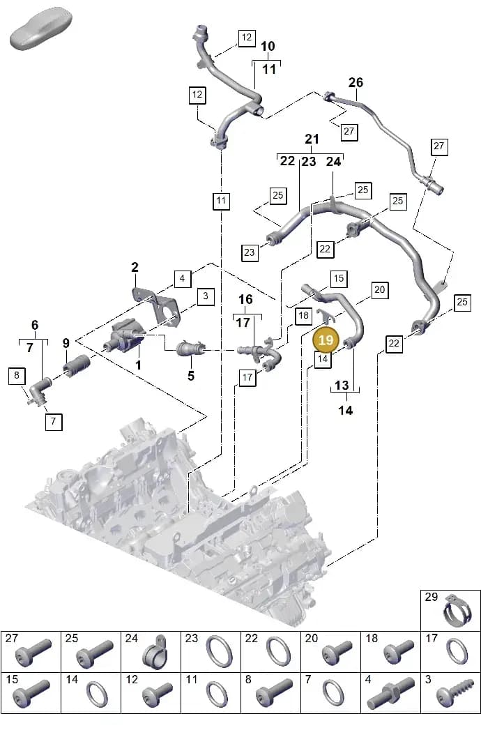 9A712107700 — Porsche Cayenne Coupe (2023-2023) diagram p60105060, position 19