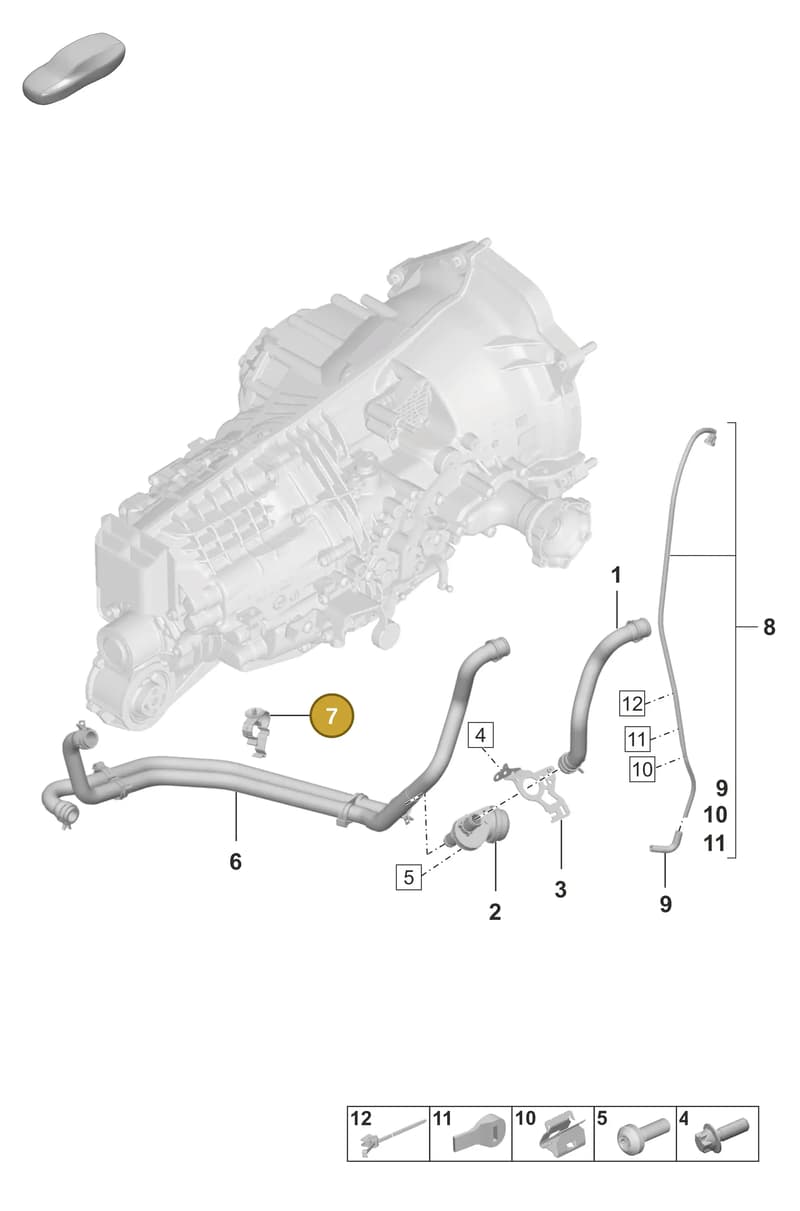 9A712109303 — Porsche 911 (2020-2022) diagram p53301110, position 7
