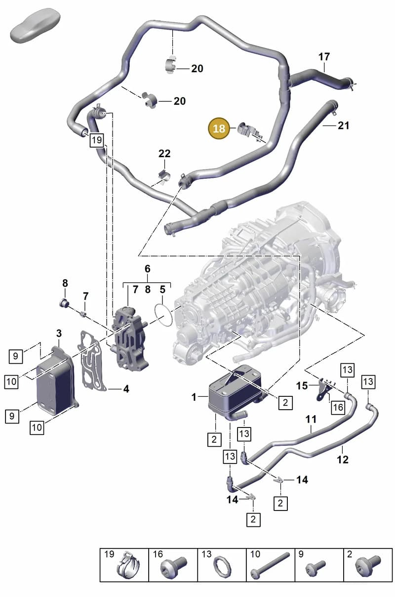 9A712109303 — Porsche 911 (2021-2022) diagram p59302110, position 18