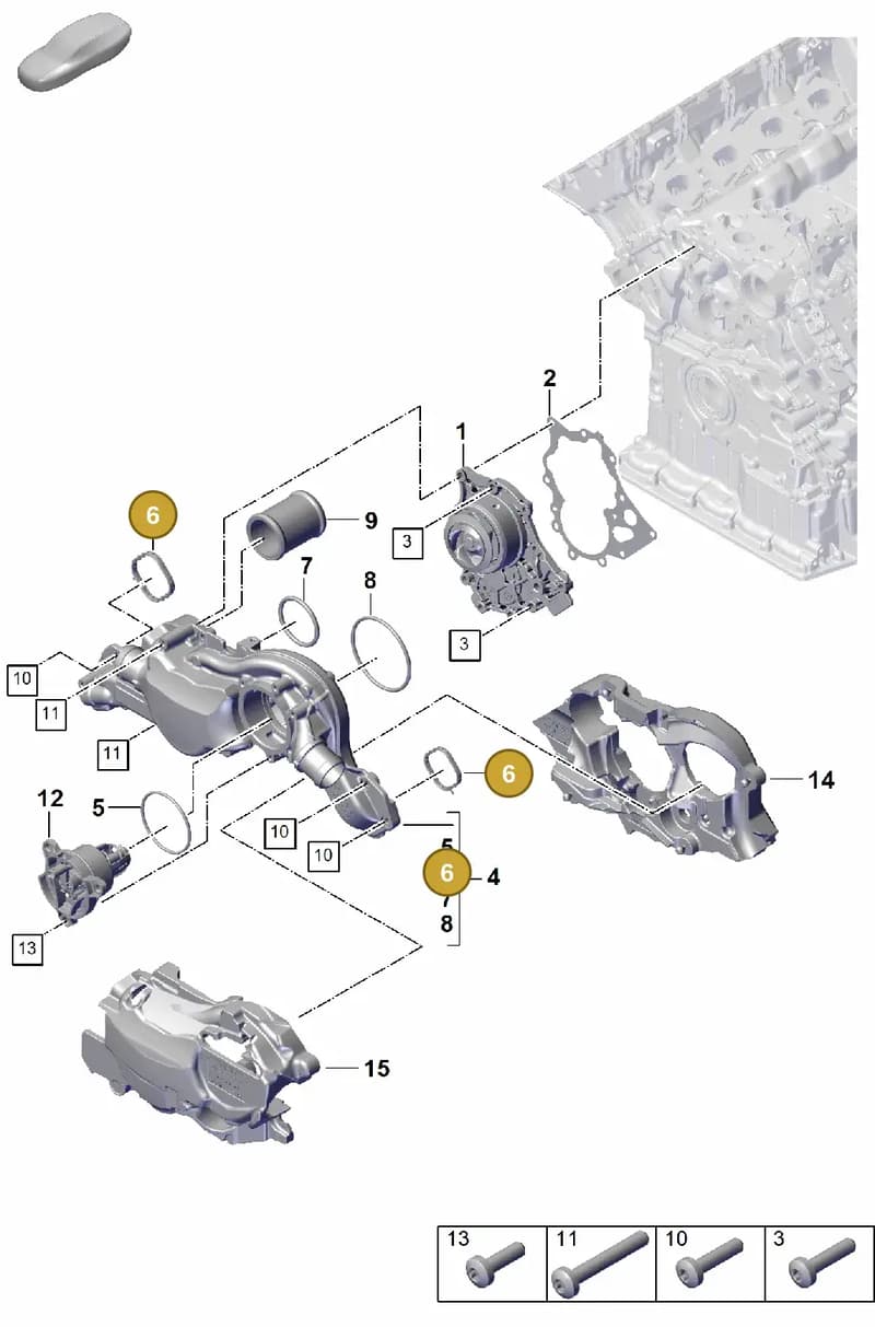 9A712113900 — Porsche Cayenne Coupe (2023-2023) diagram p60105030, position 6